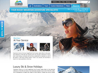 Custom Website Design Example