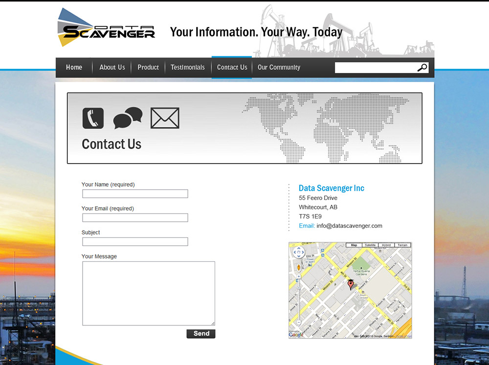 Website Design and Development for a Data Solutions Company in Calgary ...