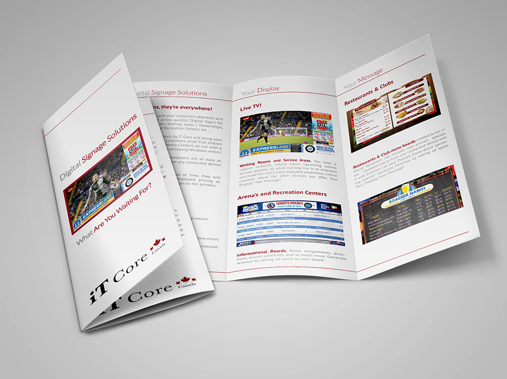 Brochure Design for a Digital Signage Company Digital Lion