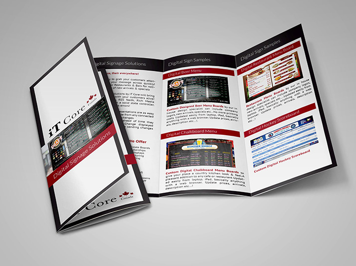 Brochure Design for a Digital Signage Company Digital Lion