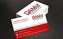 Business Card Design for a Calgary Oil & Gas Inspection Company