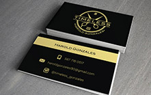 Business Card Design for Men’s Shaving and Hairstyle Line