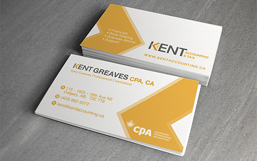 Accounting & Tax Business Card Design