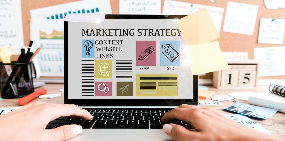 Professional Website Marketing Strategy on Desktop